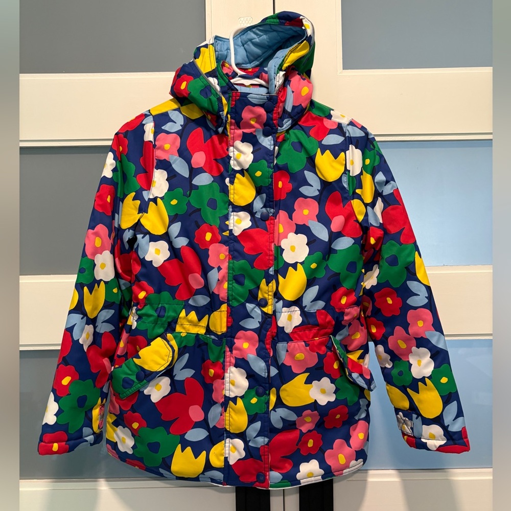 Hanna Andersson Floral Winter Coat- Size 140 / 10 girls
